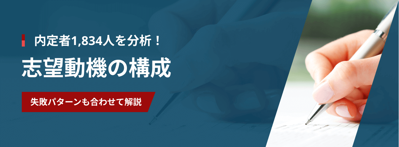 志望動機の構成｜失敗パターンも合わせて解説