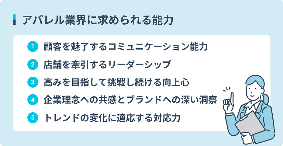 アパレル業界に求められる力