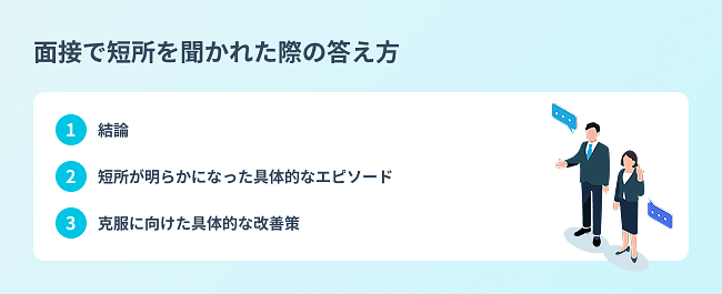 {面接で短所を聞かれた際の答え方}