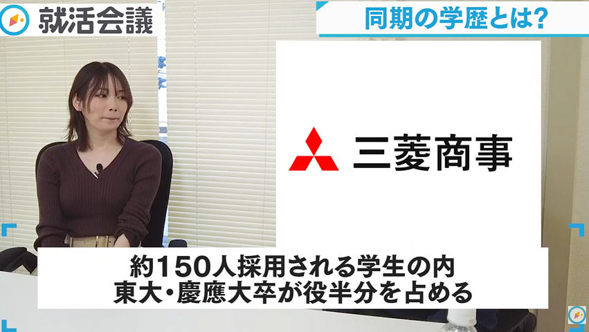 三菱商事の同期の学歴について語る元社員Sさん