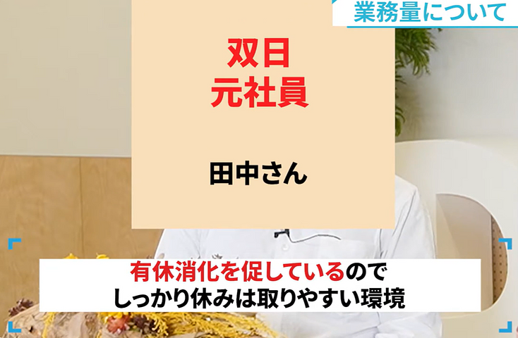 双日の業務量について語る元社員Tさん