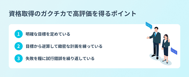 {資格取得のガクチカで高評価を得るポイント}